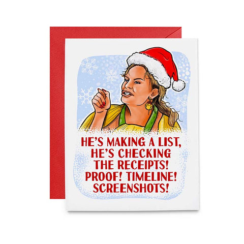 Real Housewives Heather Holiday Greeting Card