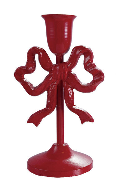 Cast Iron Bow Taper Holder - 2 Colors