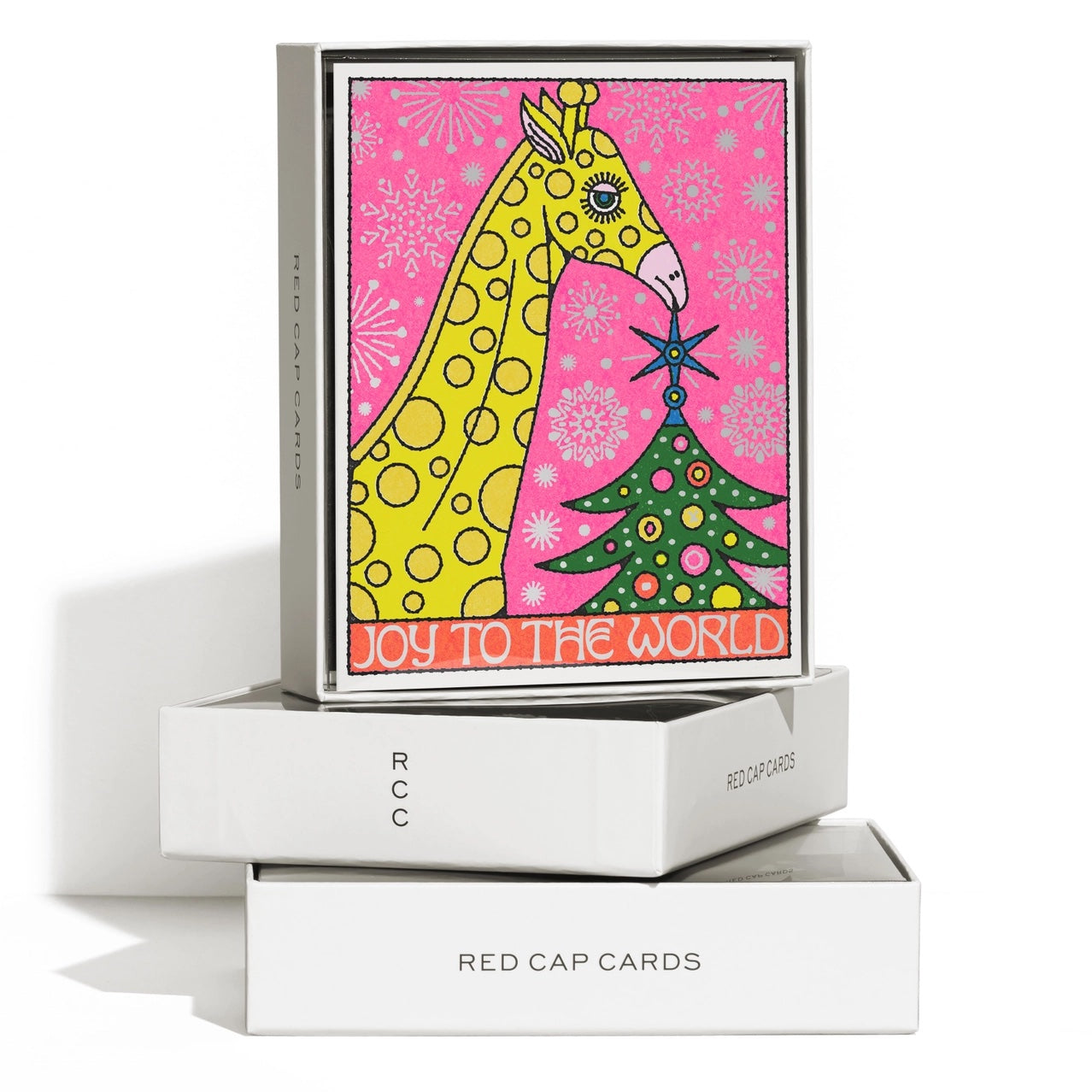 Giraffe Holiday Boxed Greeting Card Set of 8