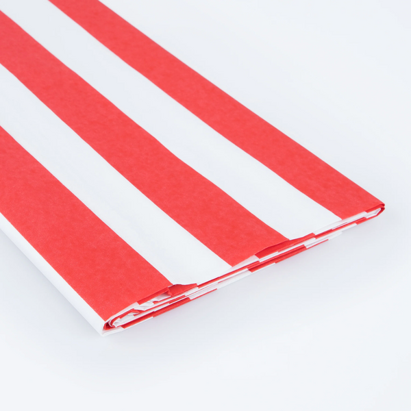 Meri Meri Red Striped Tablecloth