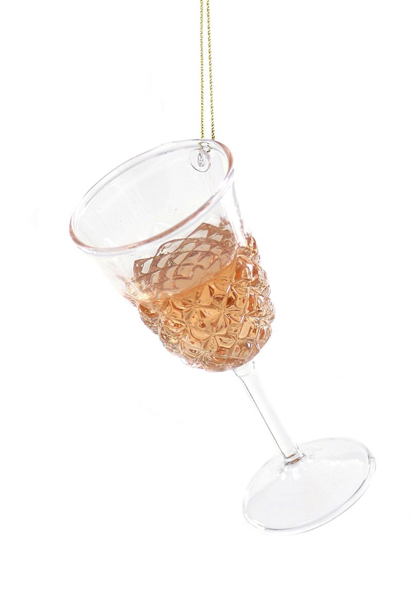 Glass of Rosé Wine Ornament
