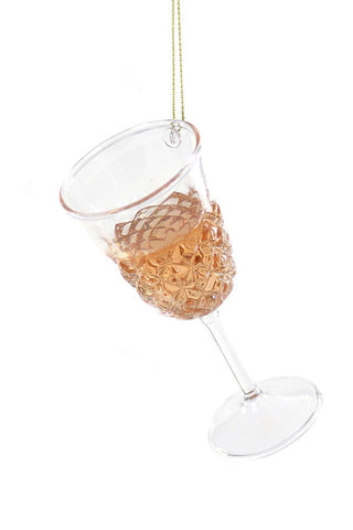 Glass of Rosé Wine Ornament