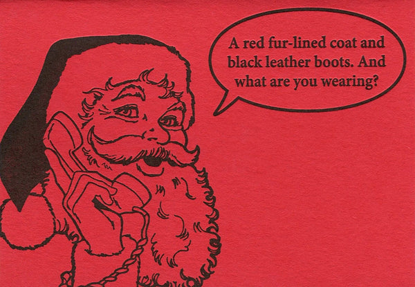 Santa's Phone Holiday Greeting Card