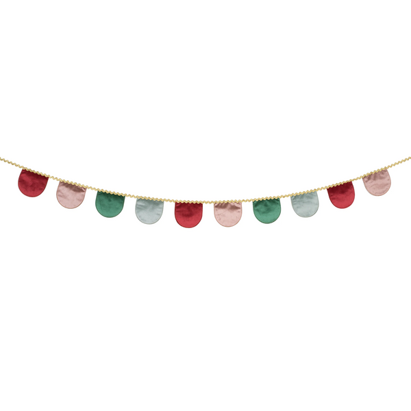 Meri Meri Christmas Velvet Scallop Garland