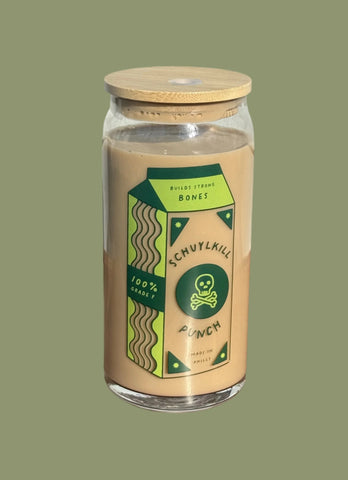 Schuykill Punch Glass Tumbler w/ Straw Lid