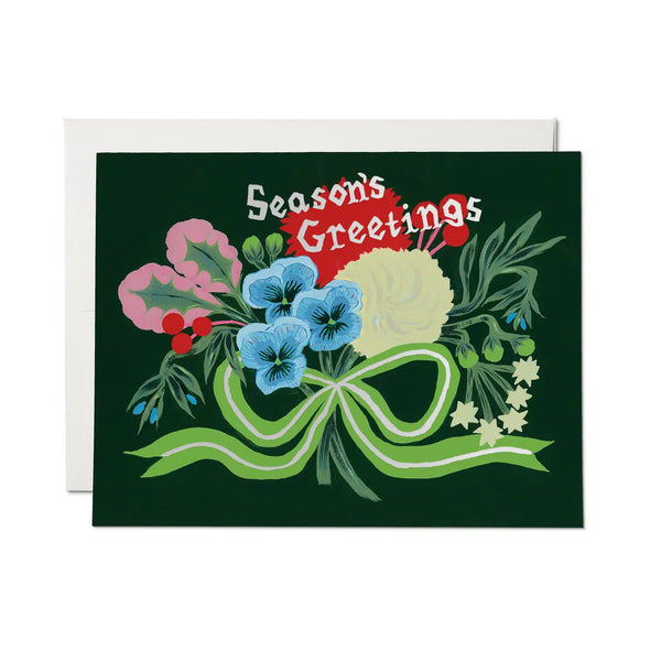 Seasons Greetings Bouquet Holiday Boxed Greeting Card - Set of 8