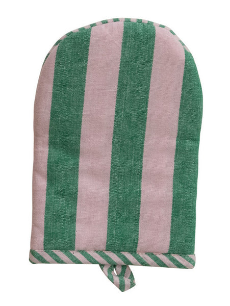 Woven Cotton Striped Oven Mitt - 3 Colors