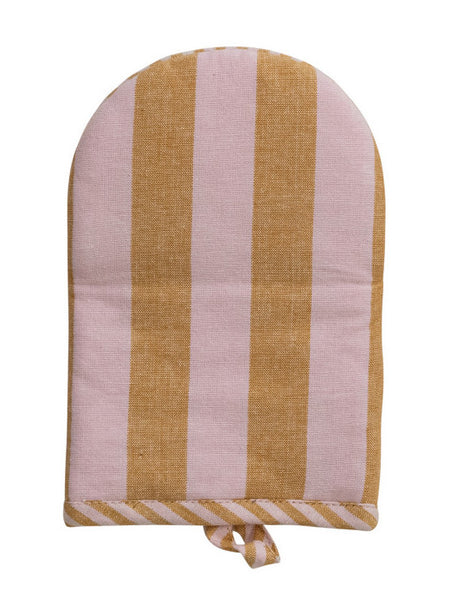 Woven Cotton Striped Oven Mitt - 3 Colors