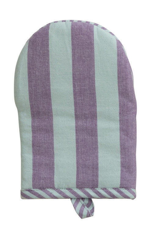 Woven Cotton Striped Oven Mitt - 3 Colors