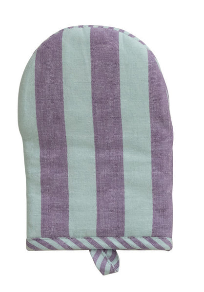 Woven Cotton Striped Oven Mitt - 3 Colors
