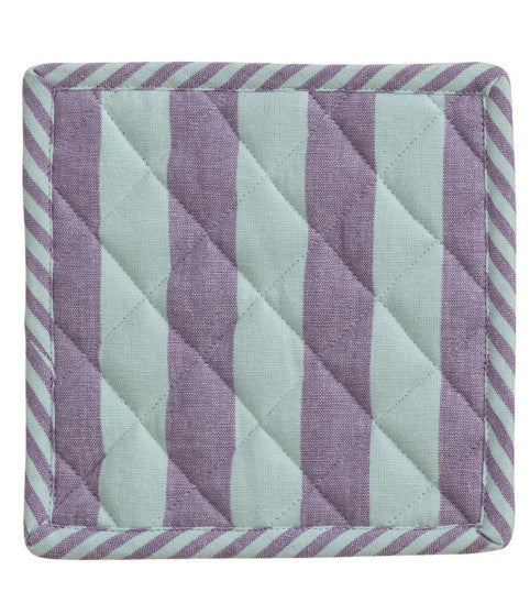 Woven Cotton Striped Pot Holder, 3 Colors