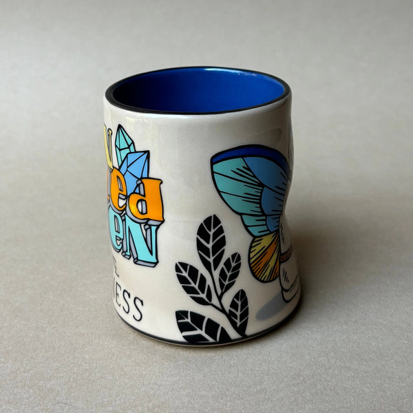 Sun Dappled Cat Large Ceramic Mug