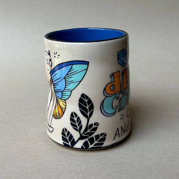 Sun Dappled Cat Large Ceramic Mug