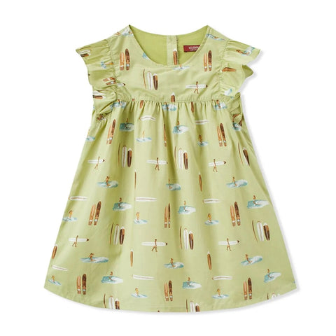 Milkbarn Butterfly Ruffle Dress Summer Surf