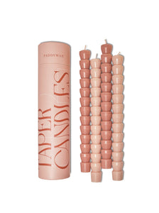 Paddywax Tube Taper Candles Set of 4 - Pink Tube