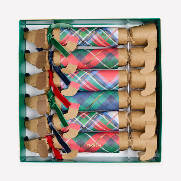 Tartan Sausage Dog Crackers