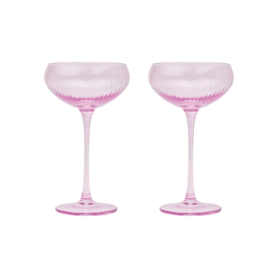 Here's How The Lou Coupe Glass Set - Lilac