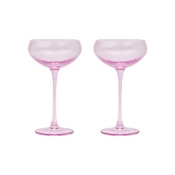 Here's How The Lou Coupe Glass Set - Lilac