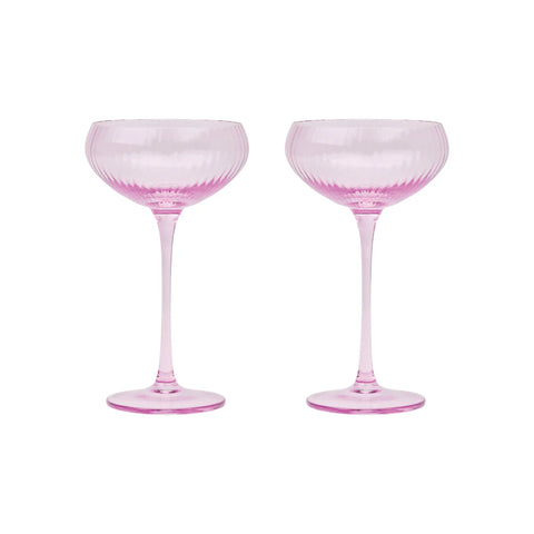 Here's How The Lou Coupe Glass Set - Lilac