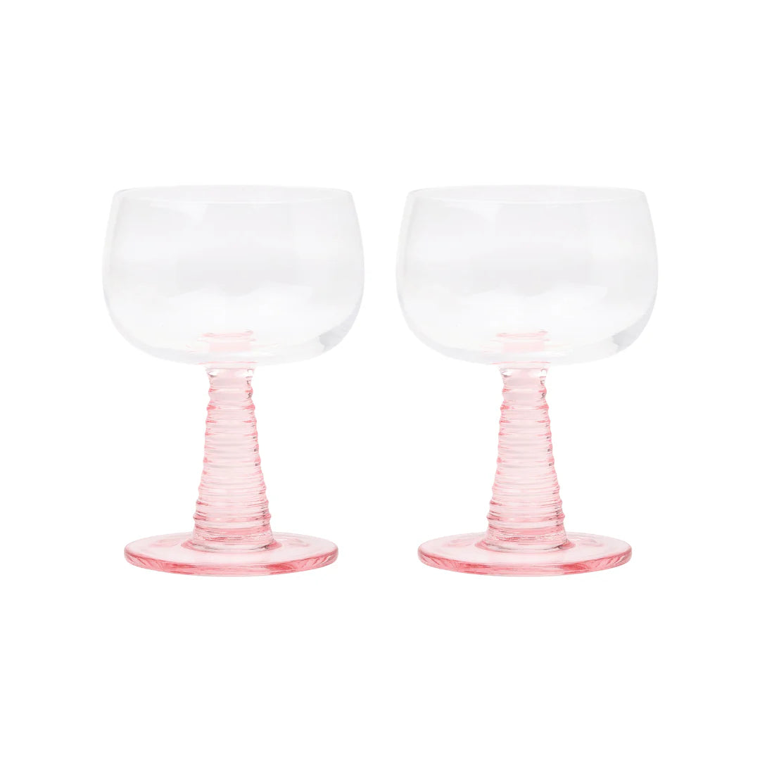 Here's How The Romy Wine Glass Set - Blush