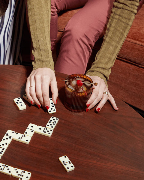 Here's How The Scout Lowball Glass Set - Amber