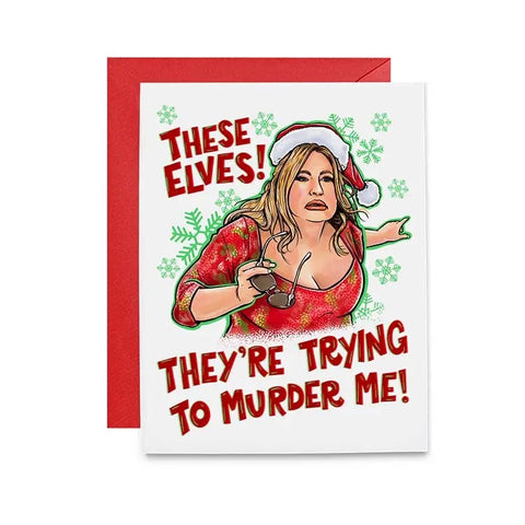 Jennifer Coolidge These Elves Holiday Greeting Card