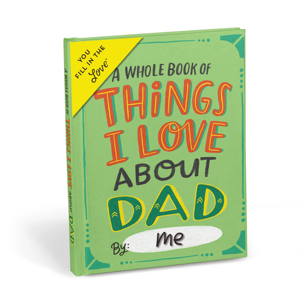 Things I Love About Dad Fill-In Gift Book