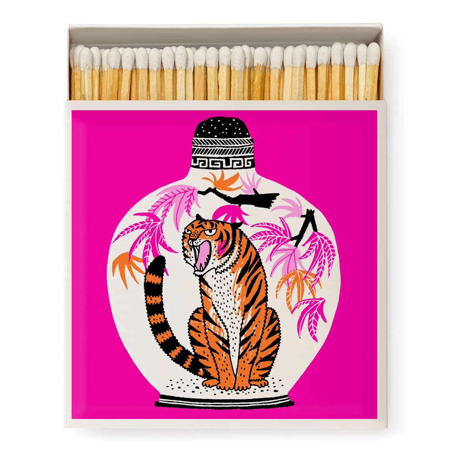 Luxury Boxed Matches - Tiger Vase