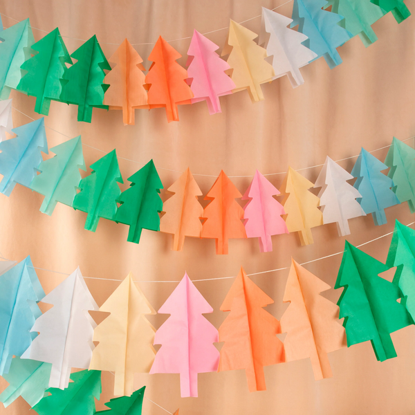 Meri Meri Tissue Paper Christmas Tree Garland