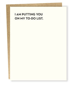 To-Do List Valentine's Day Greeting Card