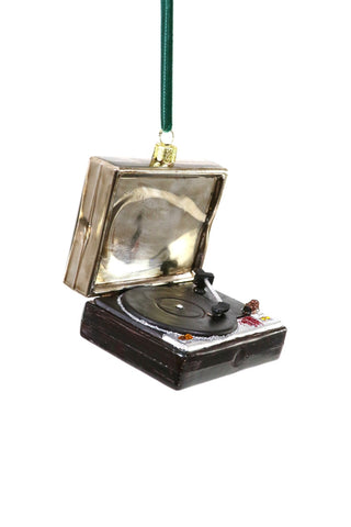 Vintage Turntable Record Player Ornament