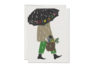 Grandpa's Umbrella Father's Day Greeting Card