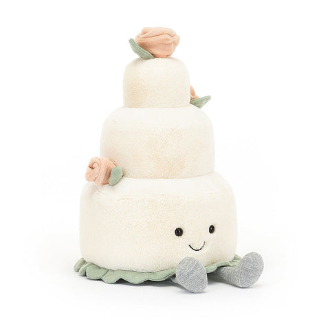 Jellycat Amuseable Wedding Cake Stuffed Toy