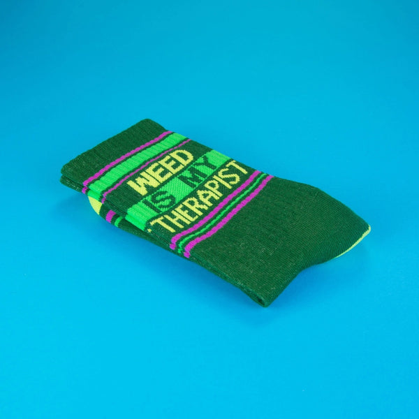 Weed Is My Therapist Unisex Socks