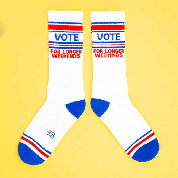 Vote...For Longer Weekends Unisex Socks