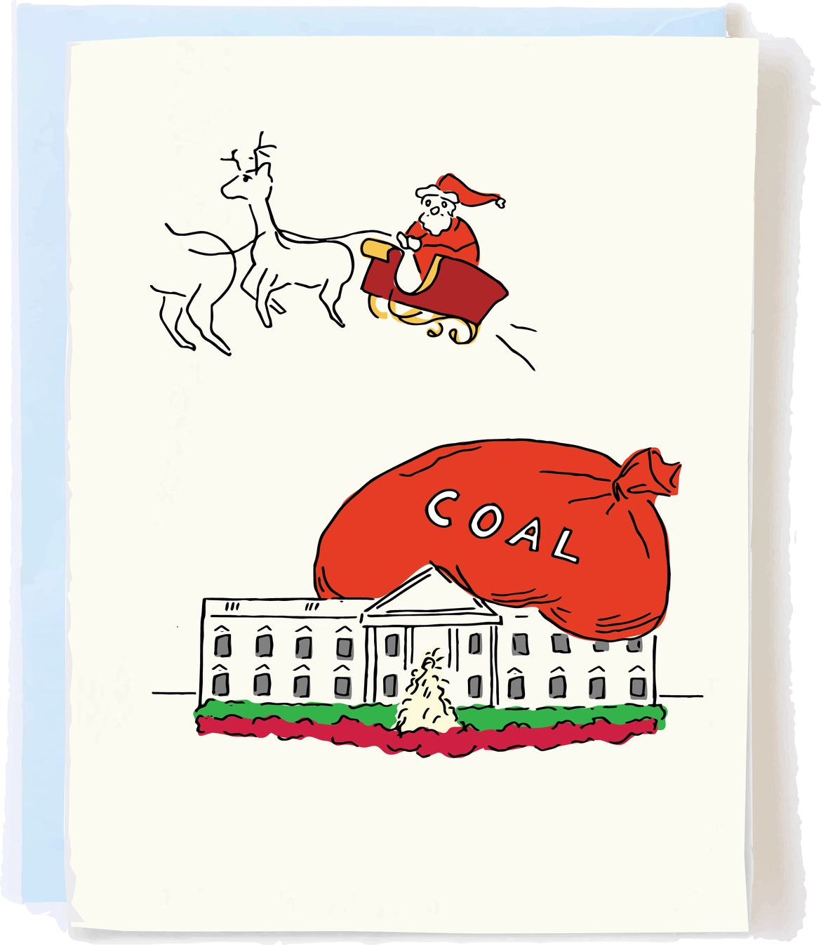 White House Gets Coal Christmas Greeting Card