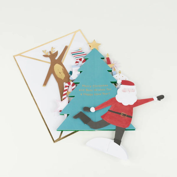Meri Meri Festive Honeycomb Tree Christmas Card