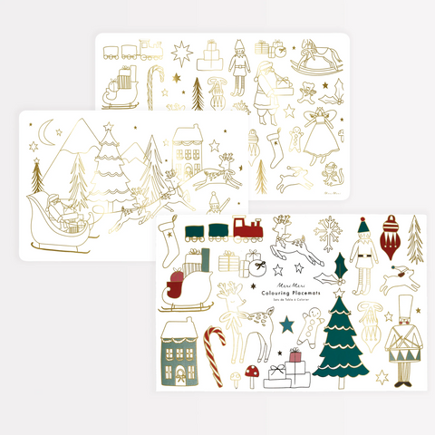 Meri Meri Christmas Coloring Placemats