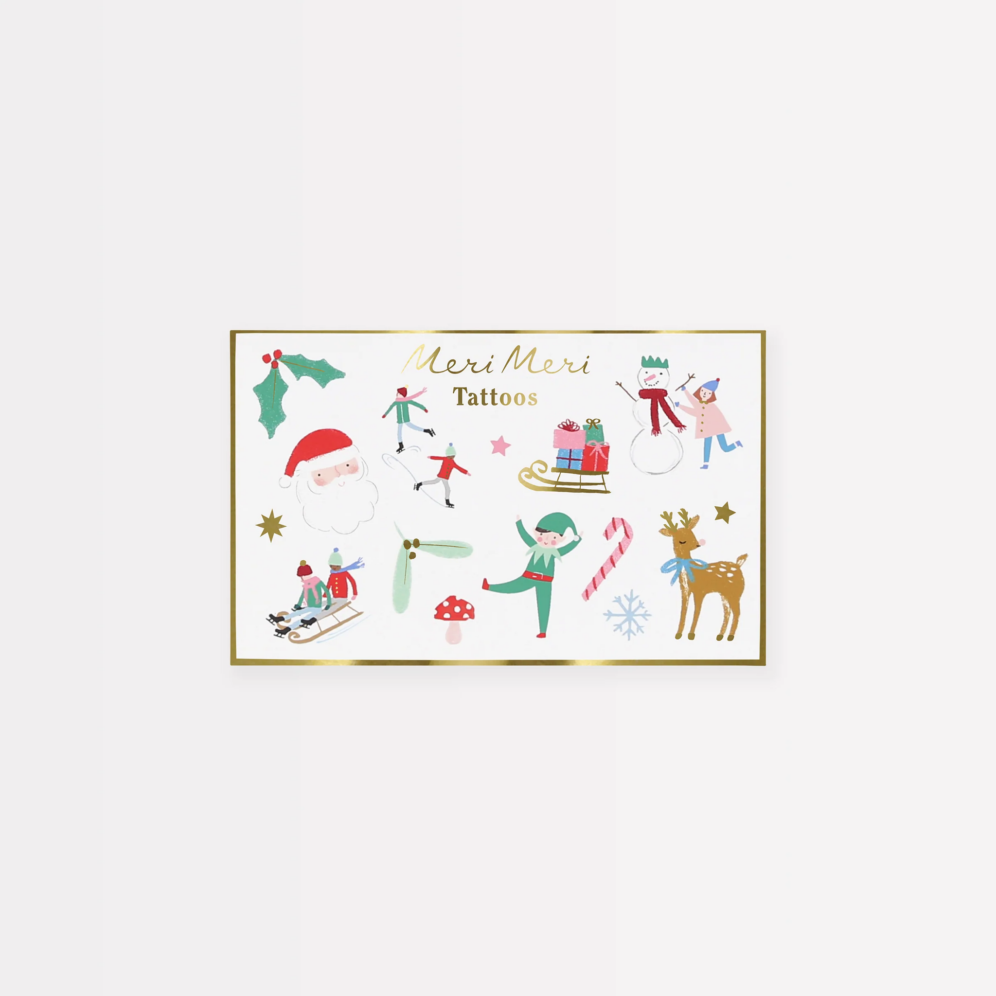 Meri Meri Mixed Icon Christmas Temporary Tattoos