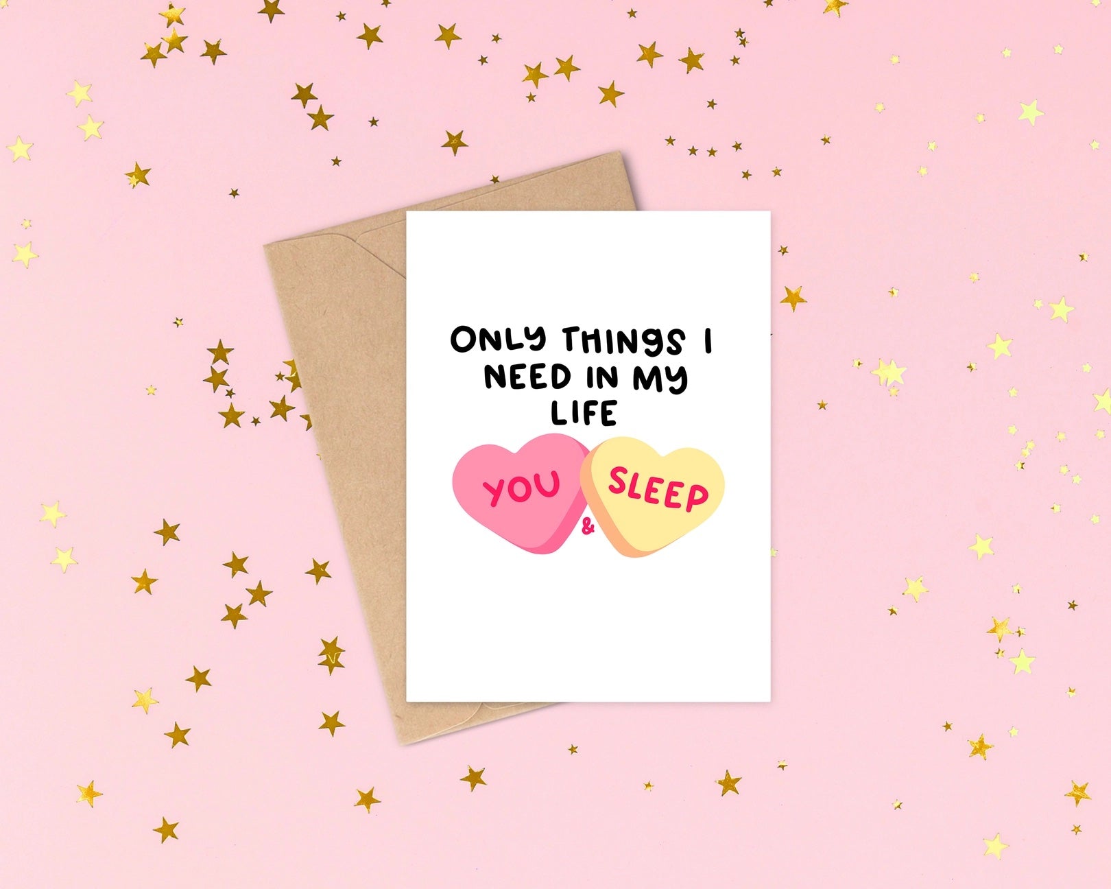 You & Sleep Valentine's Day Greeting Card