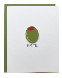 Olive You Valentine's Day Greeting Card