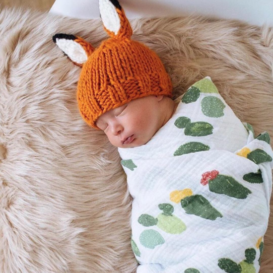 The Blueberry Hill Fox Knit Hat