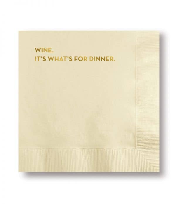 Wine, It's What's For Dinner Cocktail Napkins