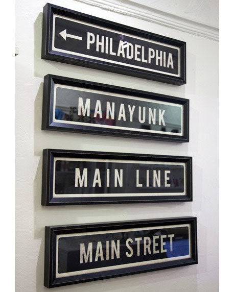 Hometown Framed City Street Sign
