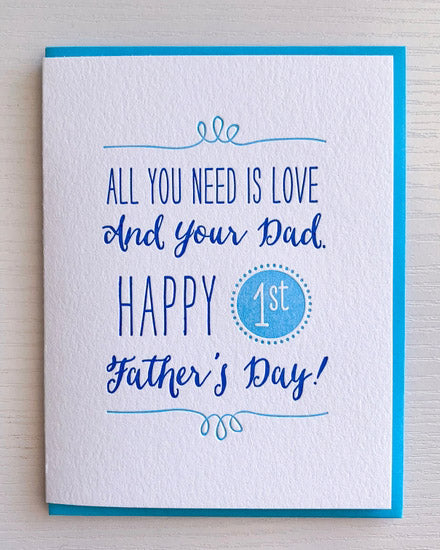 Happy First Father's Day Greeting Card