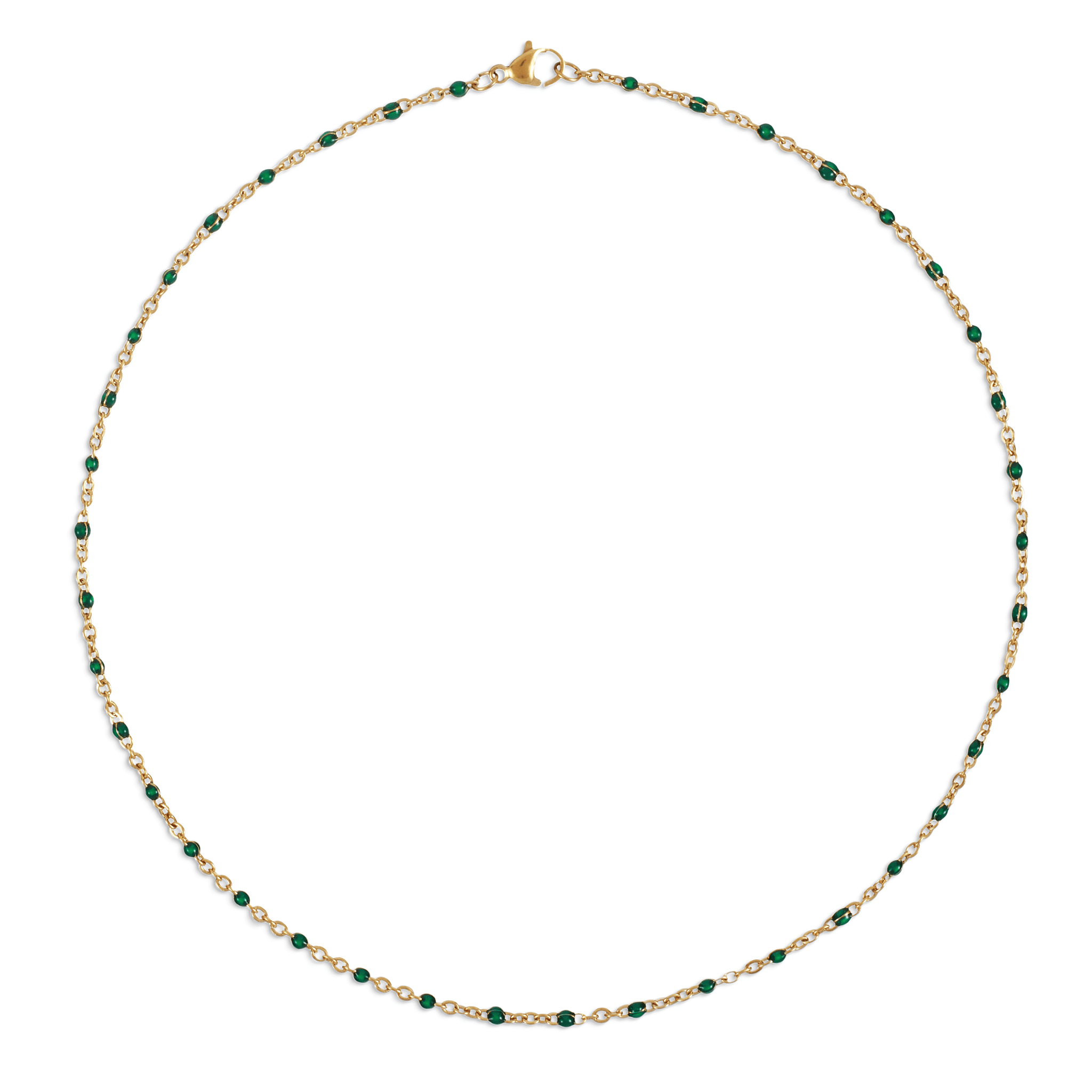 Evie Dainty Resin Beaded Necklace