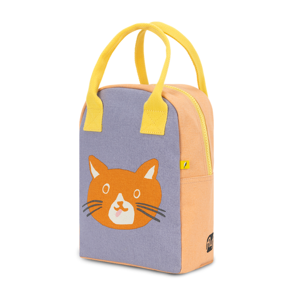 Zipper Lunch Bag- Cat