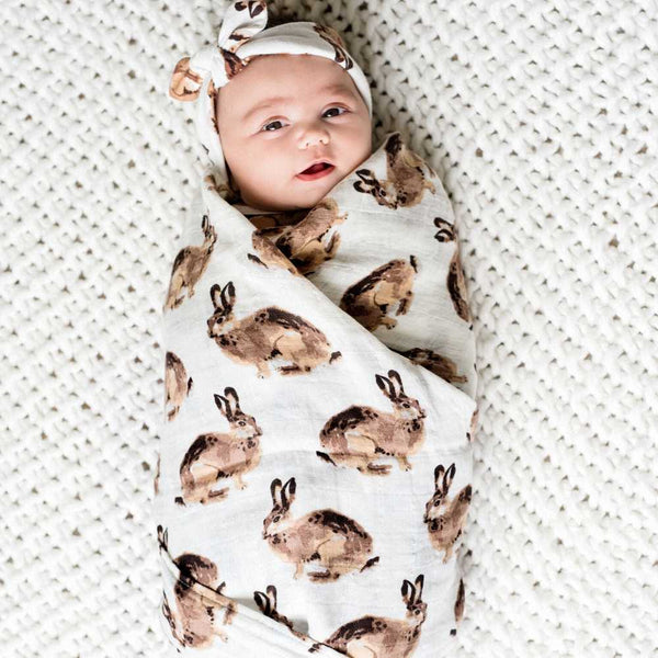 Milkbarn Duck Organic Cotton Muslin Swaddle Blanket