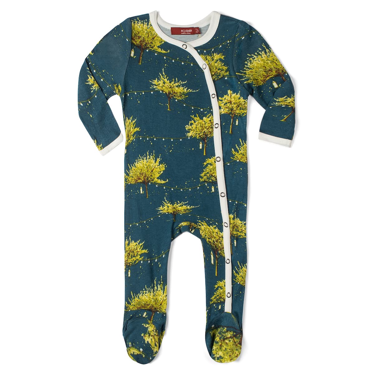Bamboo Firefly Footed Romper