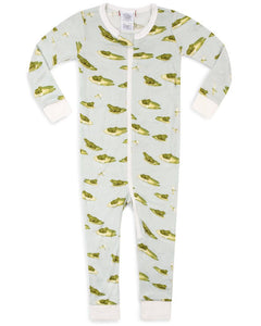 Milkbarn Leapfrog Bamboo Zipper Pajamas